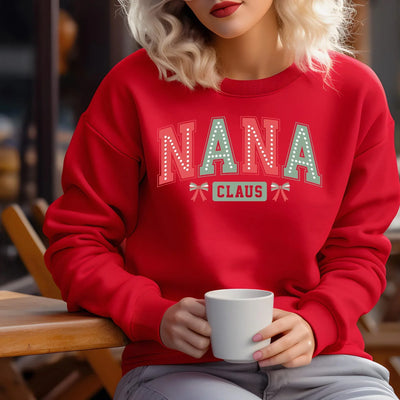 Nana Claus Sweatshirt, Nana Claus Weihnachten Pullover, Nana Weihnachten Sweatshirt, Nana Sweatshirt, Nana Pullover, Geschenke für Nana - DreamyDesignPrint