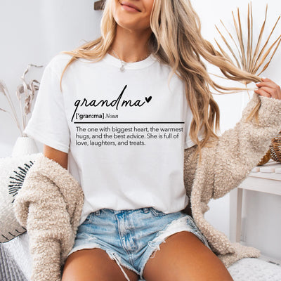 Personalisiertes Oma T-Shirt Geschenk für Großmütter mit Definition Oversized Shirt für Oma Muttertag, Geburtstag & Weihnachten - DreamyDesignPrint