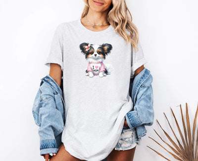 T-Shirt zum Muttertag: Ich liebe Mama & Hunde - Perfektes Geschenk für Hundeliebhaberinnen, Geschenk für Mama - DreamyDesignPrint